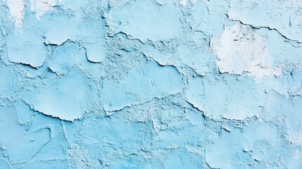 Obraz premium Abstract wideangle background with a light blue stucco texture resembling a wall surface The rough plaster texture includes copy space for design elements