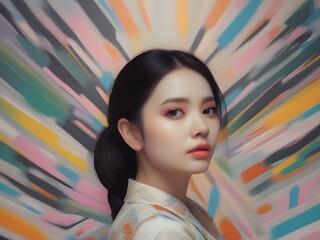 portrait of a woman. generated with AI