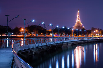 Phra Mahathat Kaen Nakhon or Wat Nong Wang at Bueang Kaen Nakorn, Khon Kaen, Thailand. One of the...