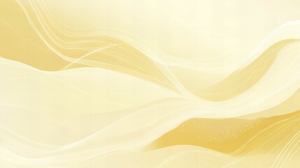 A pastel yellow background with soft abstract patterns and flowing lines, creating a calm, soothing feel, perfect for warm, creative themes.