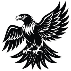 eagle vector black