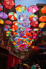 umbrellas in the city