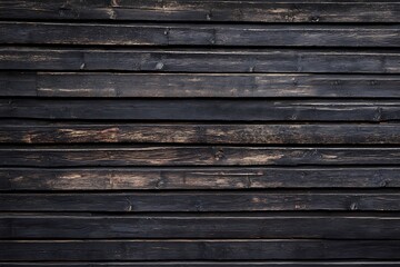 Fototapeta premium Dark Weathered Wood Planks Horizontal Rustic Texture Background