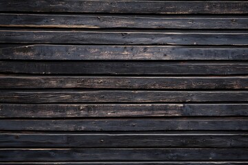 Dark Weathered Wooden Plank Texture Background - Rustic Horizontal Woodgrain
