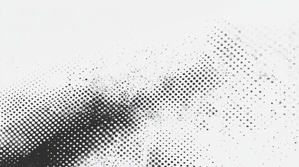 Halftone faded gradient texture with a grunge effect White and black sand noise wallpaper creating a retro pixelated vector backdrop