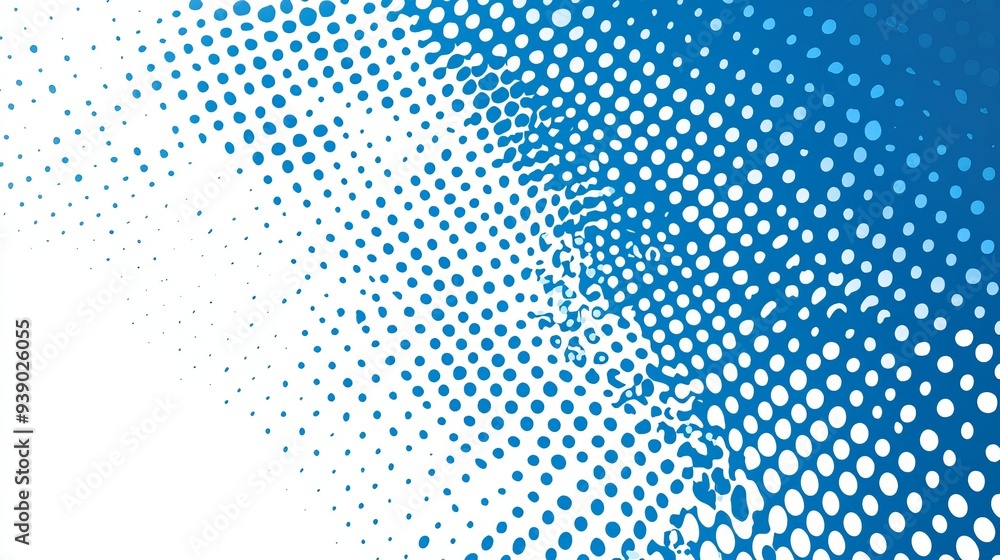 Poster halftone white and blue color pattern with a gradient grunge texture background sporty style vector 