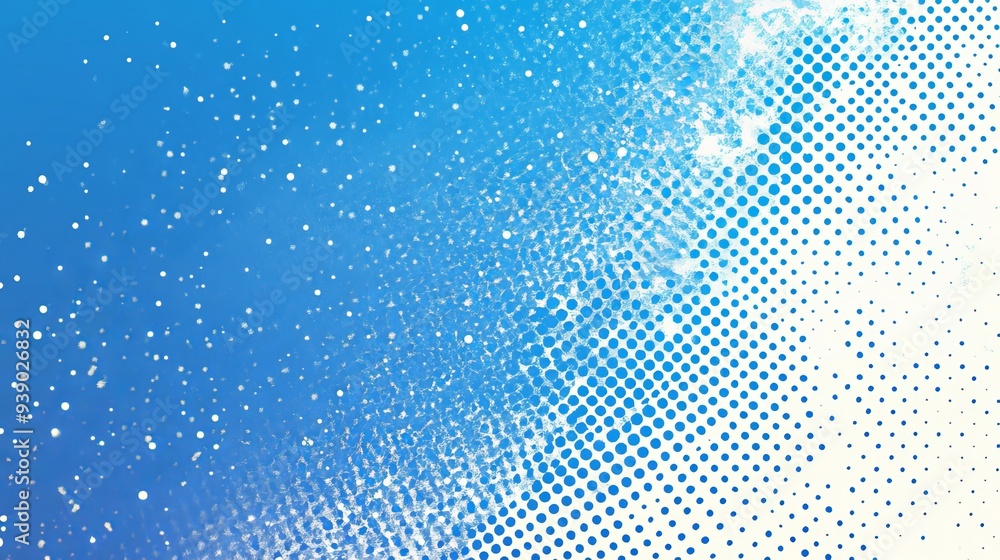 Poster halftone white and blue color pattern with a gradient grunge texture background sporty style vector 