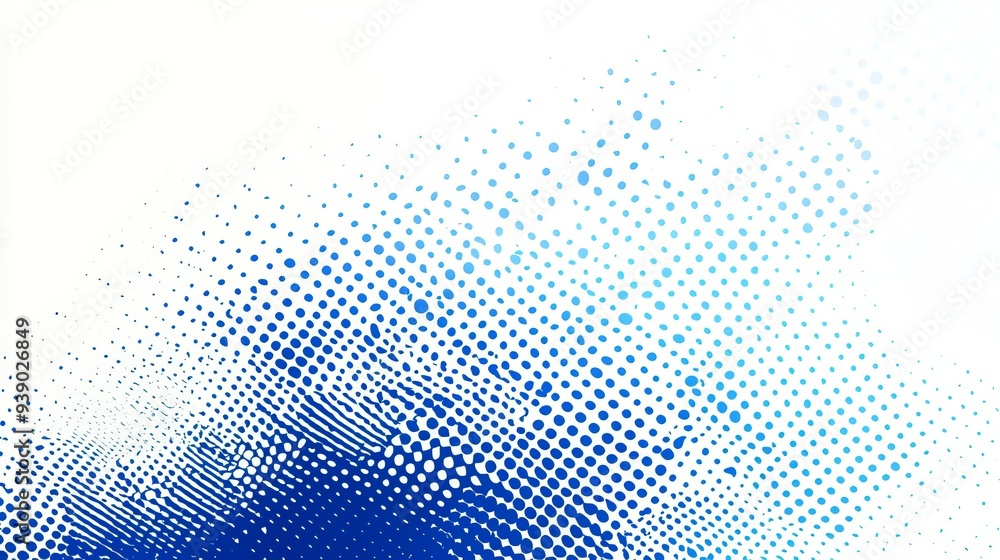 Poster halftone white and blue color pattern with a gradient grunge texture background sporty style vector 