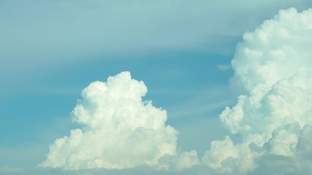 夏の空に発達する積乱雲 / 2倍速 / 24fps