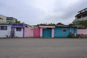 Naklejka premium colorful houses