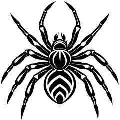 Spider isolated art vector illustration