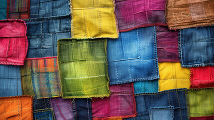 color jeans patchwork
