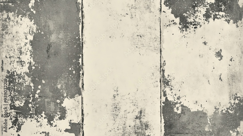 Poster realistic texture overlay mimicking a worn paper effect includes overlay texture stamps with an old 