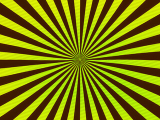 Obraz premium Sunray effect background with contrasting coloured.alternating rays radiate outward, creating a dynamic, energetic pattern.