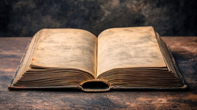 A book with an empty cover, set against a clean background. The book's cover is blank, allowing for customization or branding