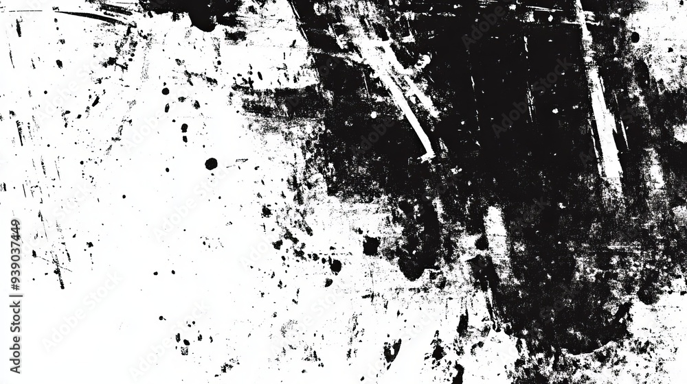 Poster rough black and white texture vector featuring a distressed overlay and a grunge background an abstr