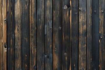 Fototapeta premium Dark Brown Weathered Wood Plank Texture