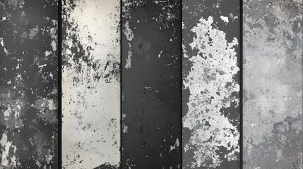 Set of grunge textures with a distressed effect Includes a grunge background with a vector textured effect ideal for various design applications
