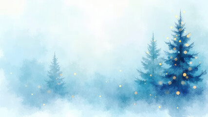 Beautiful christmas background with abstract tree