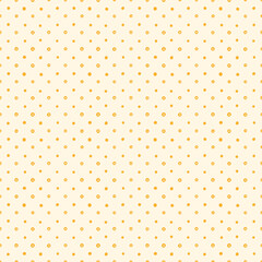 Polka dot. Yellow Dots on a soft yellow background. Seamless pattern with dots.