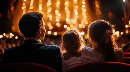 Family at the Theater, Back View