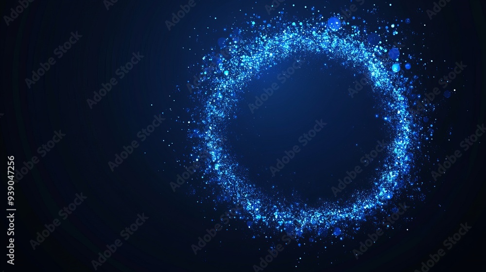Aufkleber vector abstract blue background with a geometric shapes frame features a circular ornament pattern m