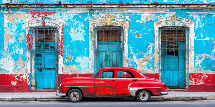 Cuban art style, architecture, transport