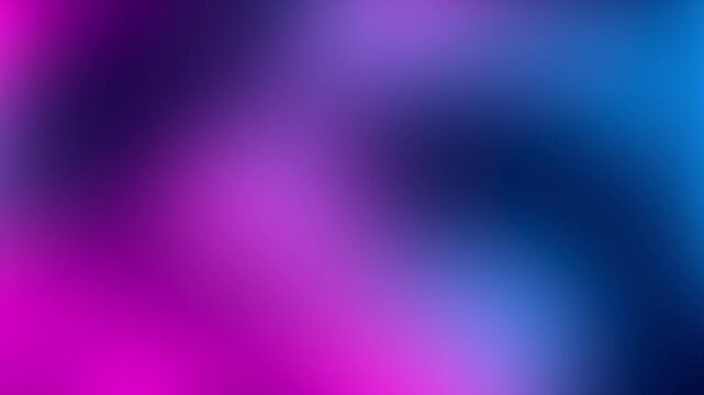 Color neon gradient. Moving abstract blurred background. The colors vary with position, producing smooth color transitions. Purple pink blue ultraviolet. Futuristic Organic Designed Liquid Animation