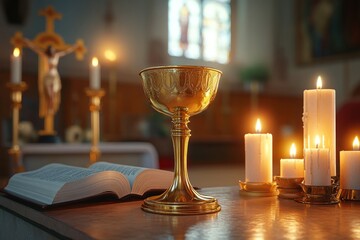 Communion Chalice Church Altar Christianity Religion Spiritual Symbol