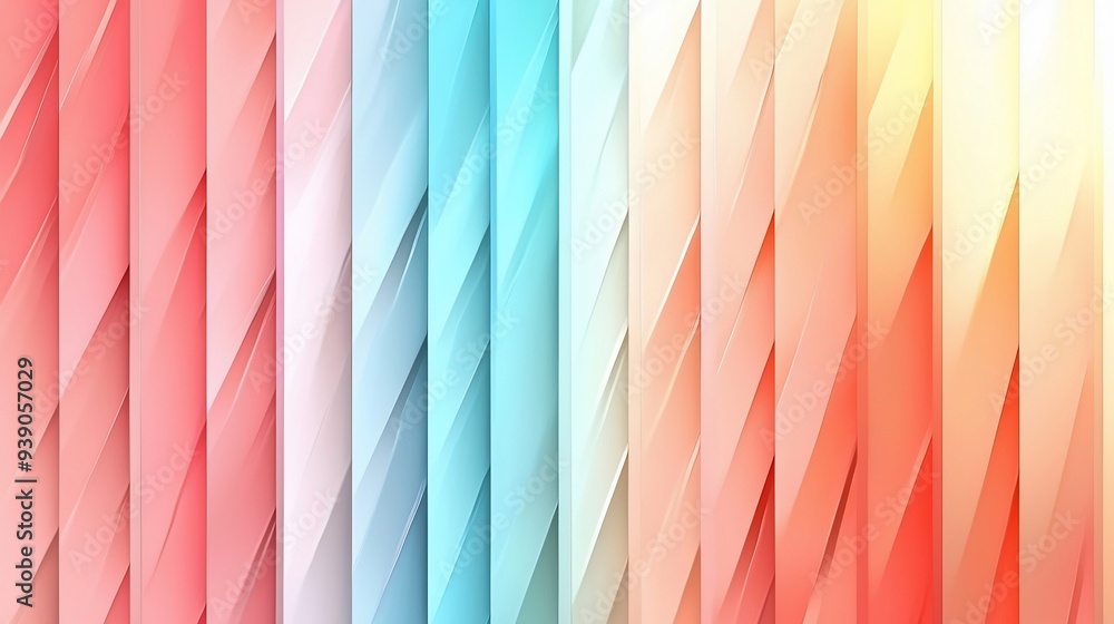 Poster abstract gradient stripes.