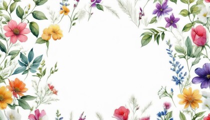 Obraz premium background with flowers