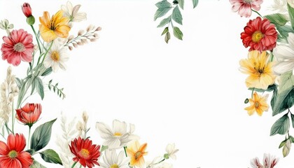 Fototapeta premium seamless pattern with flowers