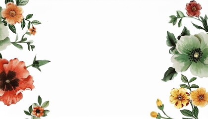 Fototapeta premium seamless pattern with flowers