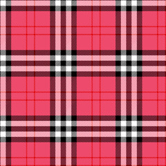 Tartan plaid checkered Scottish texture for fabrics print, textile and wallpaper. Seamless trending clothing pattern.