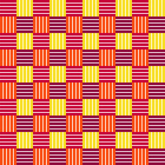 Abstract modern square colorful geometric pattern background seamless repeating pattern stripes backdrops vector illustration flat design for wallpaper or background or Fabric EPS 10