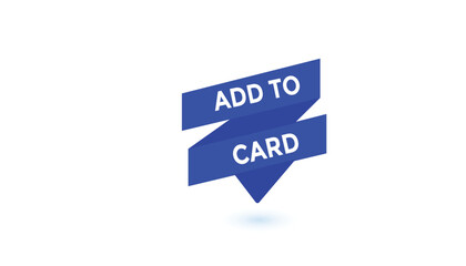 Add to card  button web banner templates. Vector Illustration 
