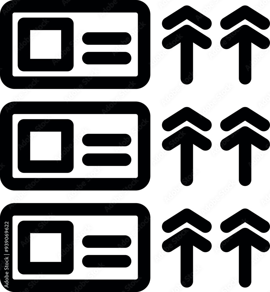 Poster simple vector icon representing the concept of data transferring from a database