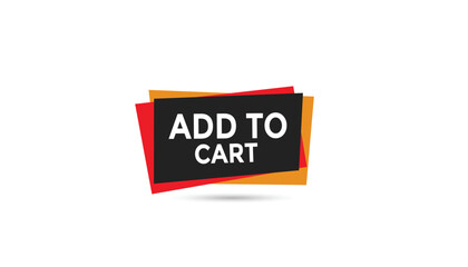 Add to cart  button web banner templates. Vector Illustration 
