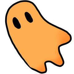 Friendly Orange Ghost