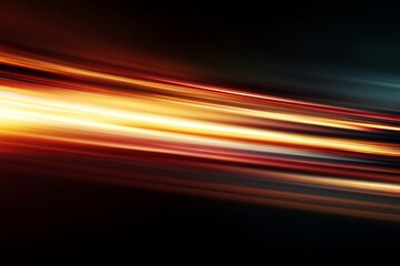 Naklejka premium Abstract Light Streaks on Dark Background Depicting Speed and Motion