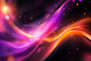 Obraz premium Vibrant Abstract Light Trails with Colorful Gradient and Sparkles