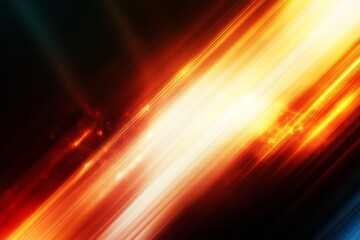 Obraz premium Abstract Light Streaks with Glowing Orange, Yellow Colors Symbolizing Speed and Energy