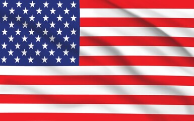 american flag 3d background