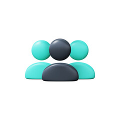 User group team sign, 3d render.