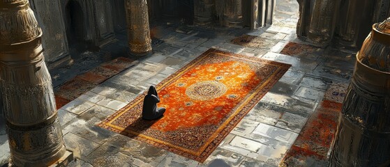 Prayer Rug Mosque Floor Islam Religion Spiritual Symbol