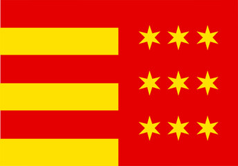 Flag of the Novosondec district