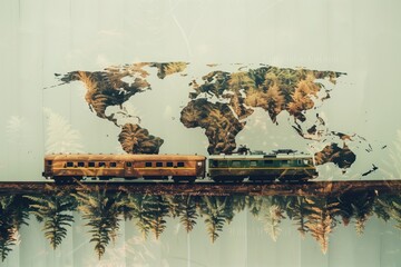 The train is moving to anywhere in the world