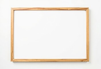 Obraz premium wooden frame isolated on white