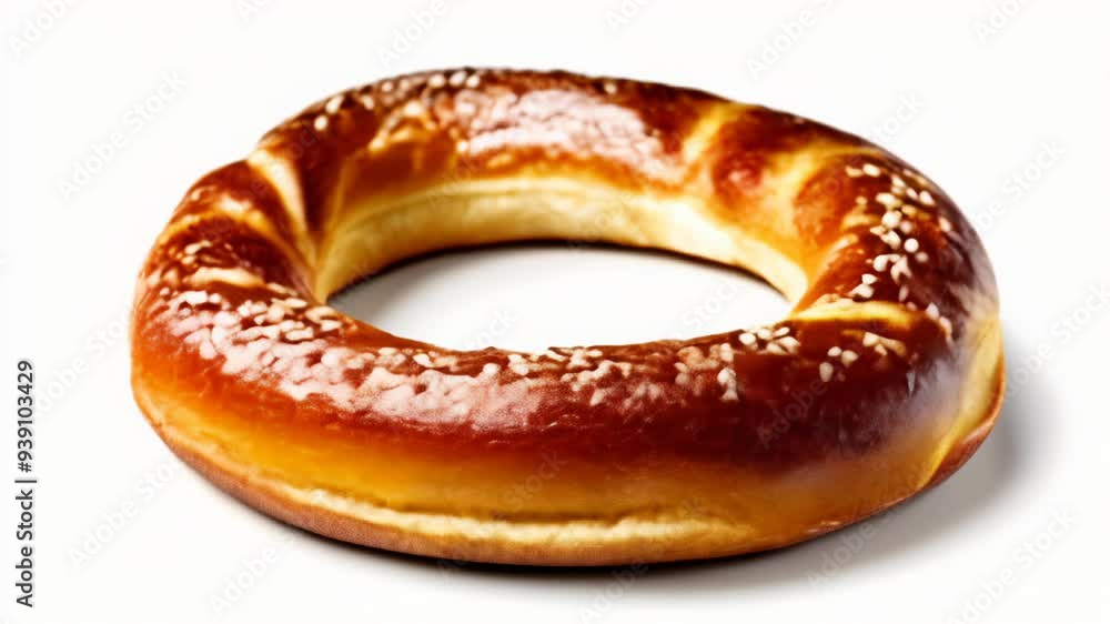 Poster  Deliciously goldenbrown pretzel perfect for a snack