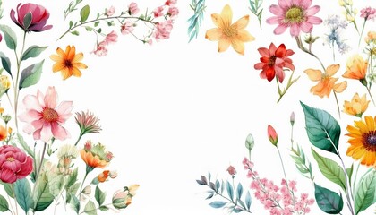 Obraz premium spring flowers background